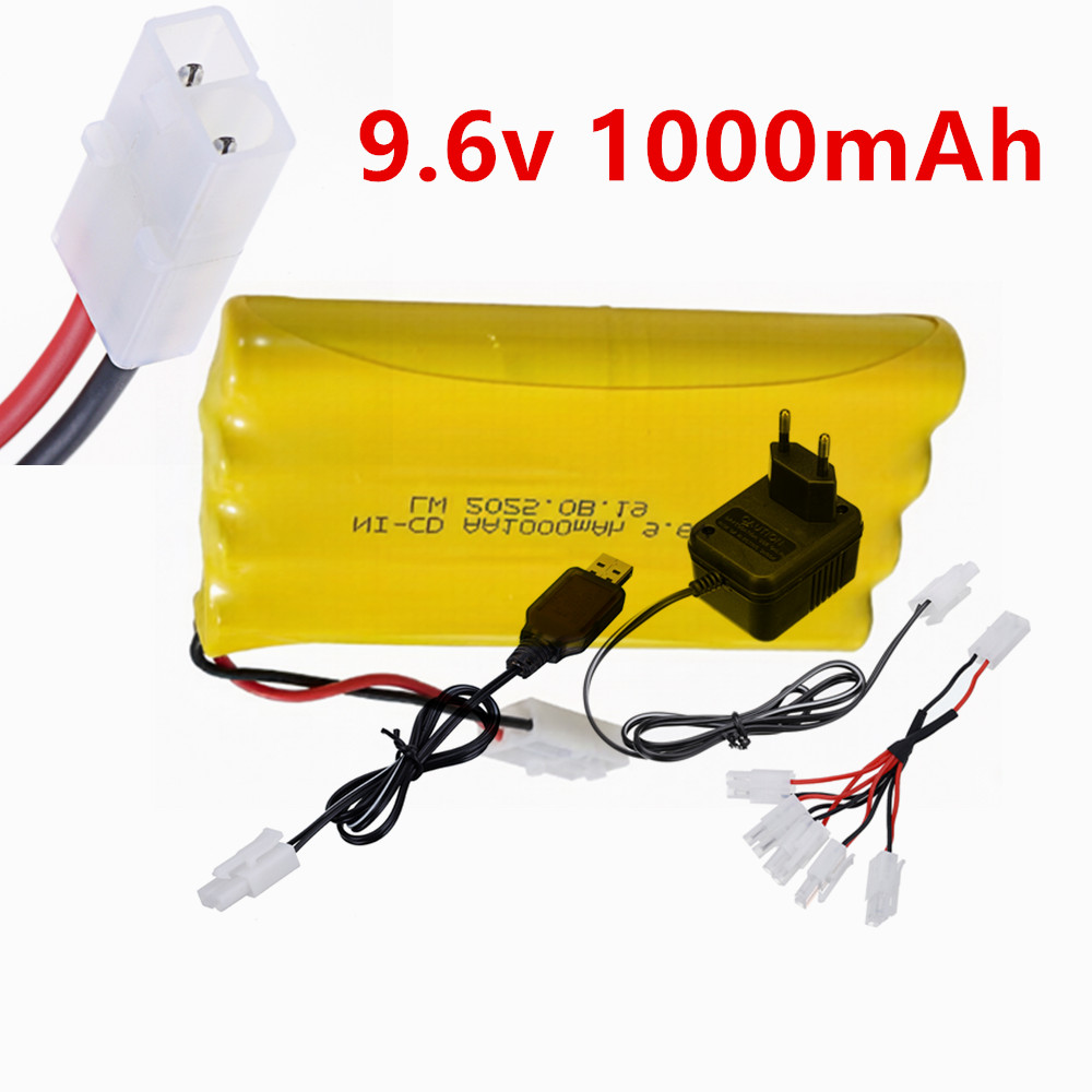 Rc Hobbyking - بطارية قابلة لإعادة الشحن 9.6 فولت