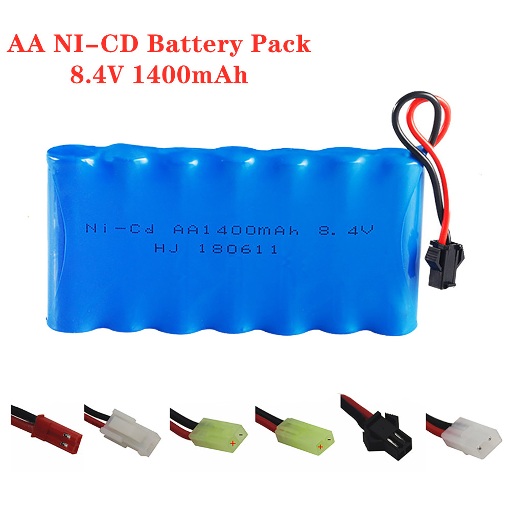 Rc Hobby Tank - 8.4 فولت 1400mah Ni-CD بطارية قابلة