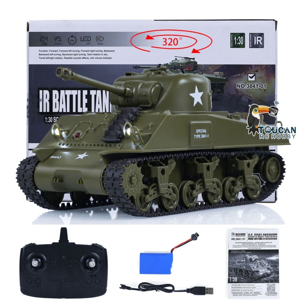 دبابة هينج لونج شيرمان M4A3 RC - مراجعة Rc Hobby Tank وسعره