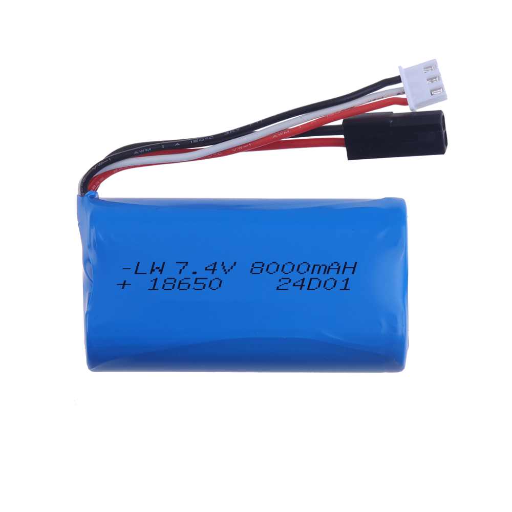 بطارية (5500 بلوج) 18650 7.4 ف - مراجعة Rc Hobbyking وسعره