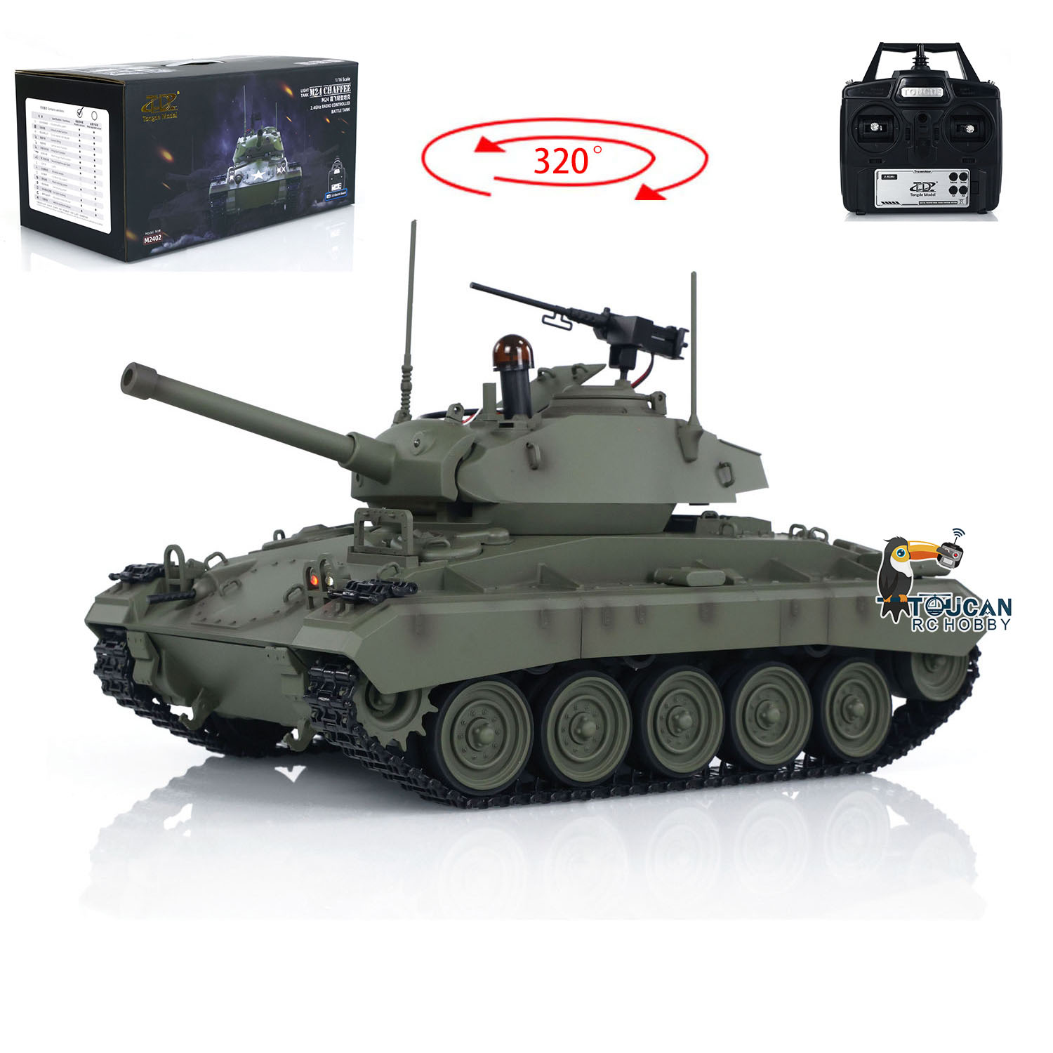 دبابة تونغدي الكهربائية للتحكم - مراجعة Rc Hobby Tank وسعره